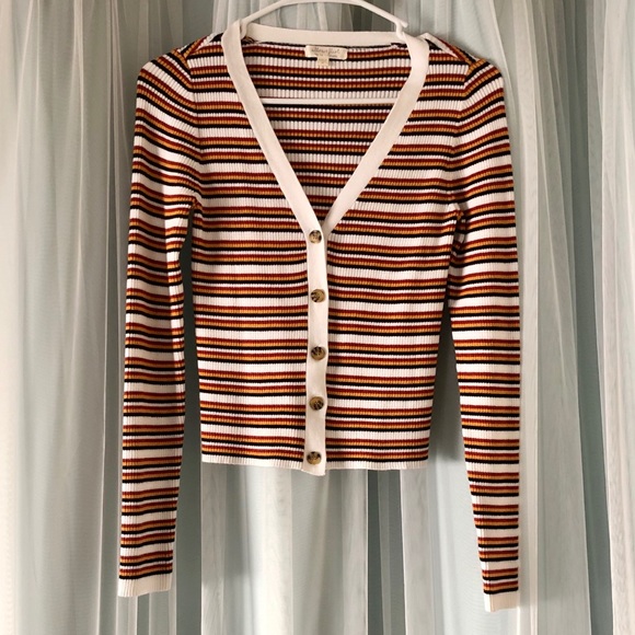 Ultra Flirt Medium Ribbed button up cardigan - Picture 2 of 4